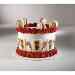 4 placas de chocolate blanco con forma de cascanueces  5 cm. n10