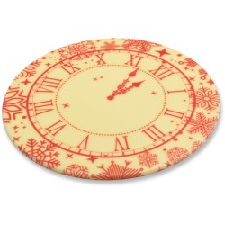 1 Reloj de Ao Nuevo  12 cm  Chocolate Blanco. n1