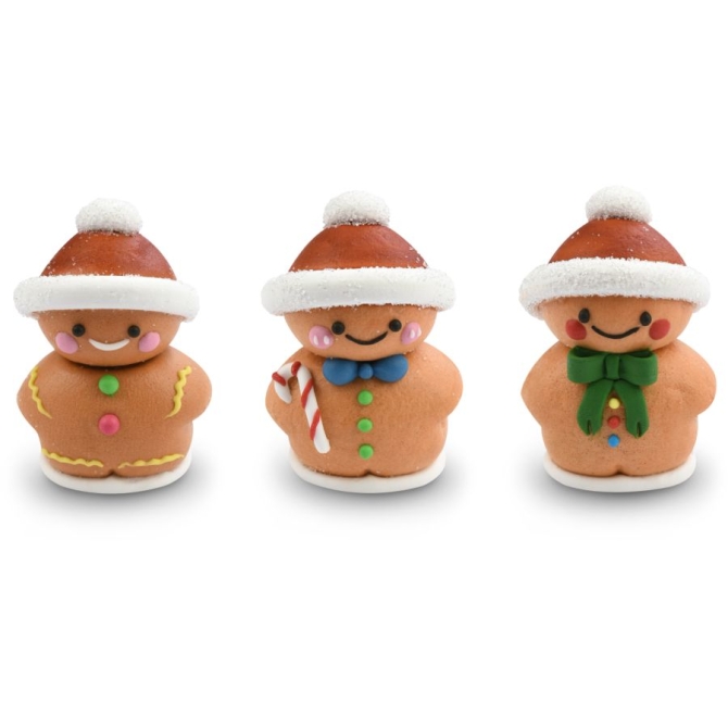 1 Hombre de jengibre 3D de azcar  5 cm 