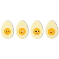 4 huevos 2D � Chocolate blanco