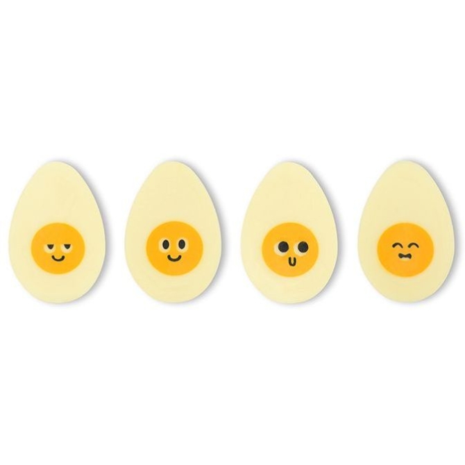 4 huevos 2D � Chocolate blanco 