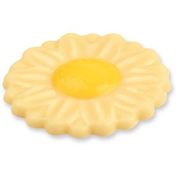 Surtido de 3 Flores -  3, 5 cm - Chocolate blanco. n7