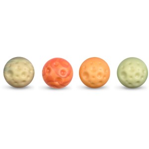Surtido de 4 Planetas -  2,6 cm - Chocolate blanco