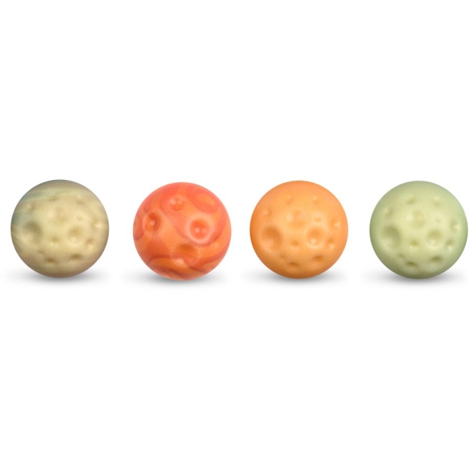 Surtido de 4 Planetas -  2, 6 cm - Chocolate blanco 
