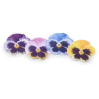 4 Pensamientos Pequeos -  3,2 cm - Oblea