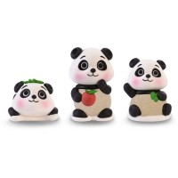 Surtido de 3 Pandas - Azcar Gelatina - 6 cm