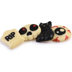 4 decoraciones de Halloween - Chocolate blanco. n1