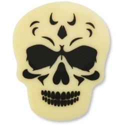 Juego de 5 calaveras aterradoras - Chocolate blanco. n2