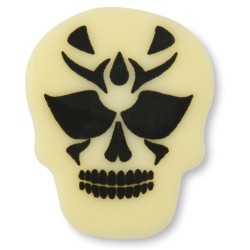 Juego de 5 calaveras aterradoras - Chocolate blanco. n4
