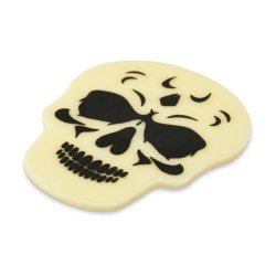 Juego de 5 calaveras aterradoras - Chocolate blanco. n5