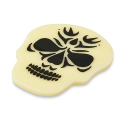 Juego de 5 calaveras aterradoras - Chocolate blanco. n6