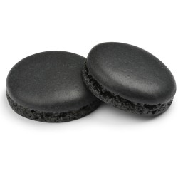 6 Macarons Negros - 3, 5 cm - (Para 3 Macarons). n1