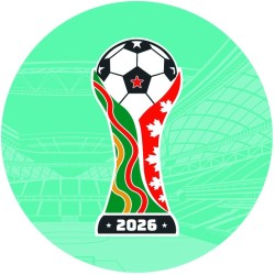 12 pegatinas de galletas de f�tbol del Mundial (5, 5 cm) - Az�car. n�1