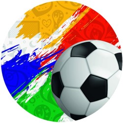 12 pegatinas de galletas de f�tbol del Mundial (5, 5 cm) - Az�car. n�5