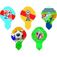 10 tabletas de papel oblea para la Copa Mundial de F�tbol