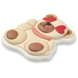 2 ositos de peluche con forma de coraz�n - Sugar - 6 cm. n�1