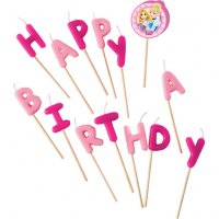 Velas Carta Feliz Cumpleaos Princesas Disney