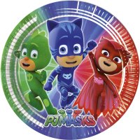 8 platos PJ Masks