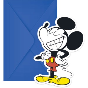 6 invitaciones sper geniales de Mickey