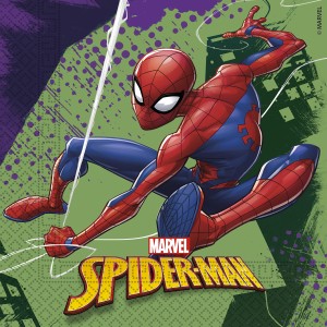 20 servilletas del Spiderman Team