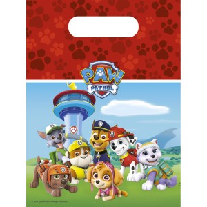 6 bolsas de regalo Patrulla Canina Team