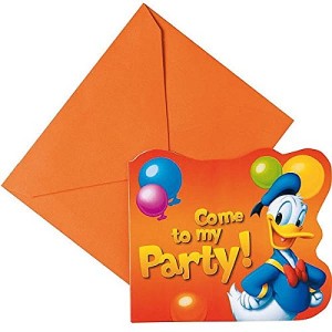 6 invitaciones para fiestas de Donald