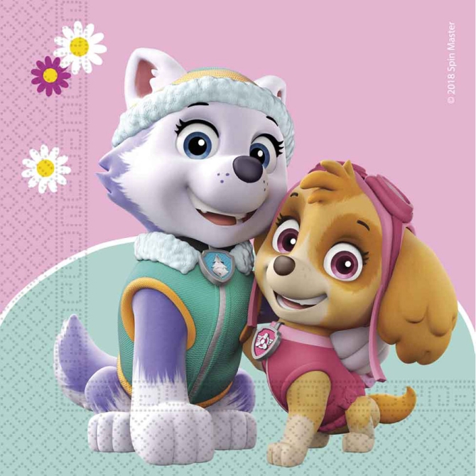 20 Servilletas Stella y Everest (Patrulla Canina) 