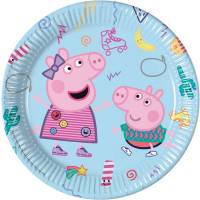 Contiene : 1 x 8 platos divertidos Peppa Pig