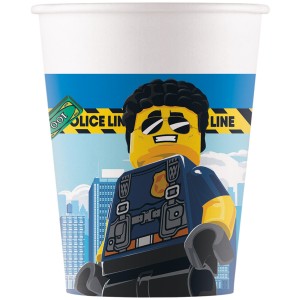 8 vasos Lego City