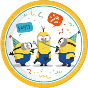 8 platos de fiesta de Minions