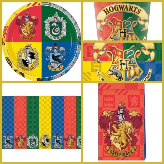 Caja de fiesta grande de Harry Potter Hogwarts 
