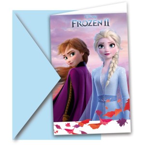 6 Invitaciones - Frozen 2