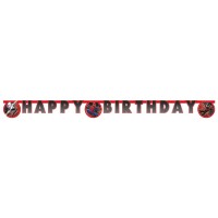 Contiene : 1 x Guirnalda de letras Happy Birtdhay Spiderman World Of Webs