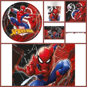 Caja de fiesta grande de Spiderman Crime Fighter