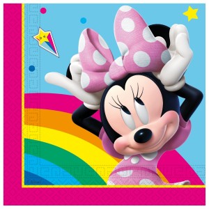 20 toallas Minnie Rainbow