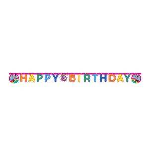 Guirnalda de letras Happy Birtdhay Minnie Rainbow