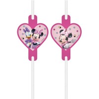 4 pajitas Minnie Junior