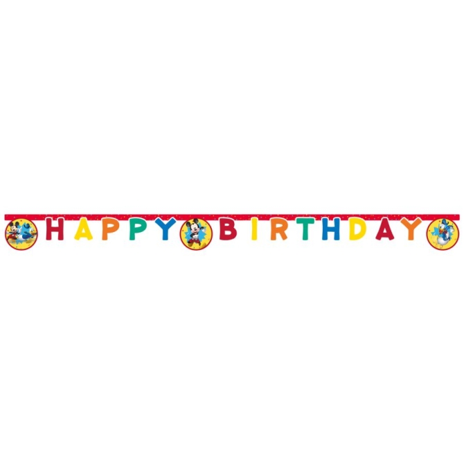 Guirnalda de letras Happy Birtdhay Mickey 