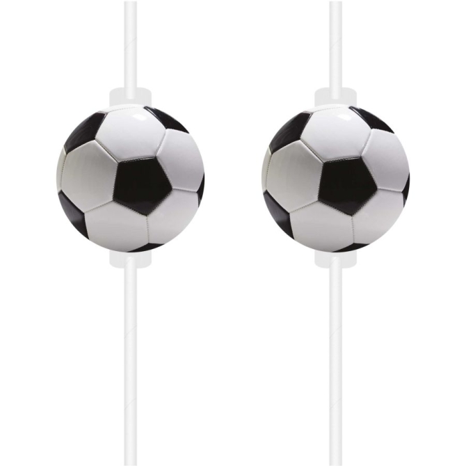4 pajitas Football Party - Reciclables 