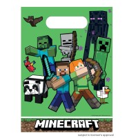 6 bolsas de regalo de Minecraft