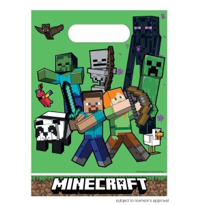 6 bolsas de regalo de Minecraft