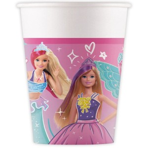 8 vasos Barbie Fantasy