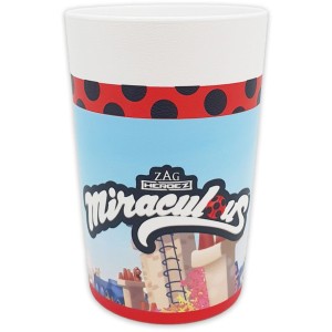 2 Vasos Reutilizables Lady Bug - Miraculous (23 cl)