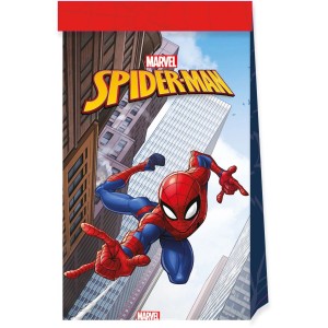 4 bolsas de regalo Spiderman Crime Fighter