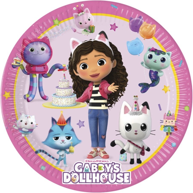8 platos - Gabby s Dollhouse 