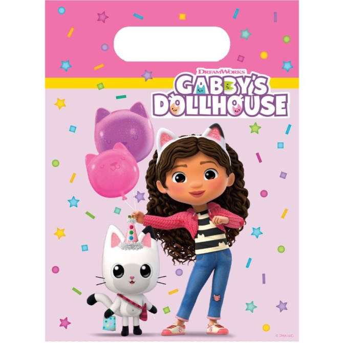 6 Bolsas de Regalo - Gabby s Dollhouse 