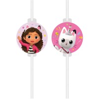 Contiene : 1 x 4 pajitas - Gabby's Dollhouse