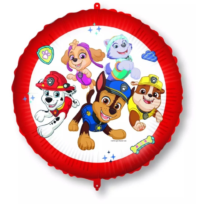 Globo de helio de aluminio Paw Patrol Rescue Heroes - 46 cm 