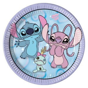8 platos Stitch Angel Cute