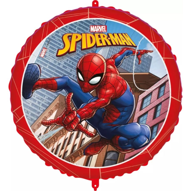 Globo de aluminio para helio 46 cm  +  peso Spiderman 
